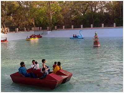 Paddle boating